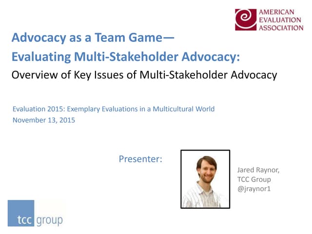 Advocacy as a Team Game -- Evaluati...