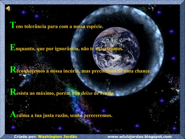 Ae Acróstico Terra | PPSX