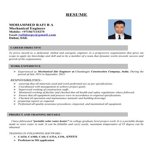 rafi dubai cv | DOC