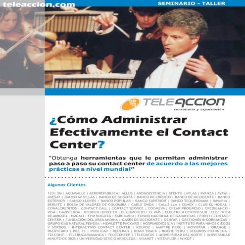 Administración Efectiva de Contact Center