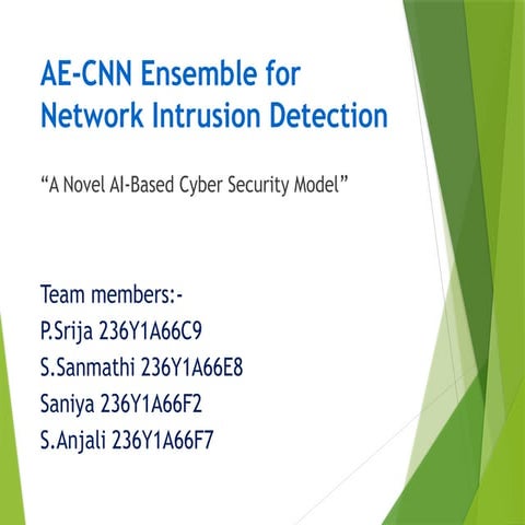 AE-CNN Ensemble: Advanced AI Model for Network Intrusion Detection and ...
