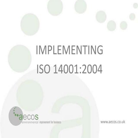 Aecos_Implementing ISO14001