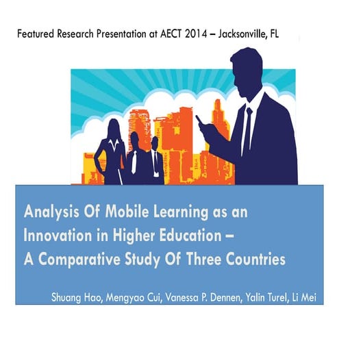 Analysis Of Mobile Learning as an Innovation in Higher Education – 