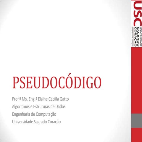 Algoritmos - Pseudocódigo