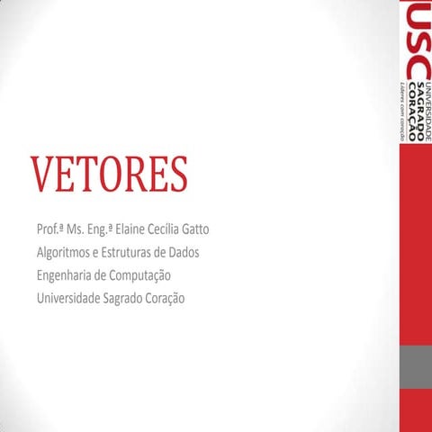 Algoritmos - Vetores