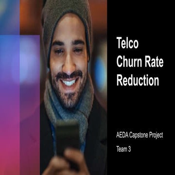 Telco Churn Rate Analysis - AEDA Capstone 