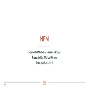 Project Experiential Marketing-NFM
