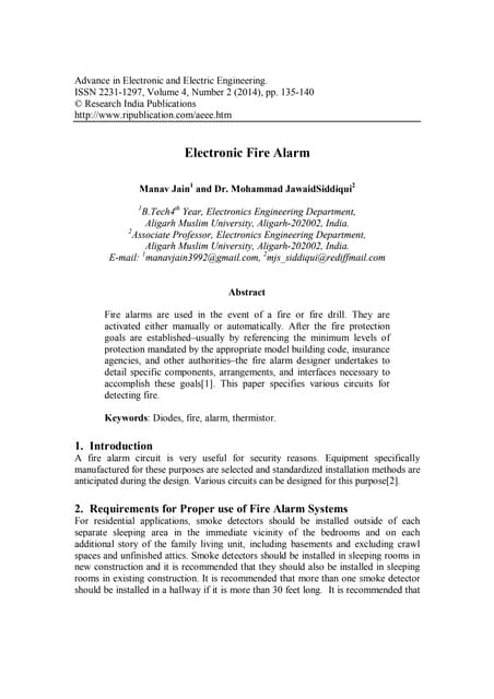 project report on fire alarm