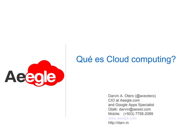 Que es cloud computing ?