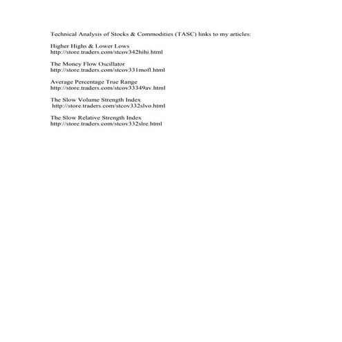 Technical Analysis of Stocks | DOC