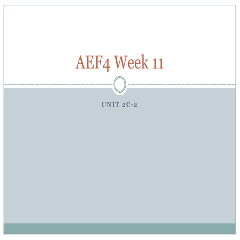 Week Aef4 11