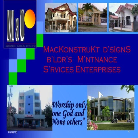 Mackons designs & build slides
