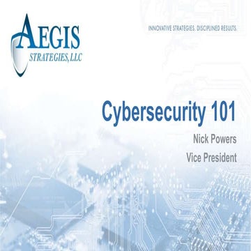Aegis Personal Cybersecurity 101