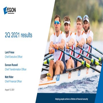 Aegon 2Q 2021 presentation