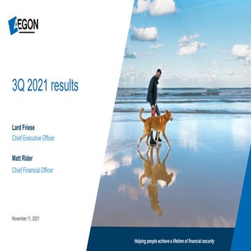 Aegon 3Q 2021 presentation