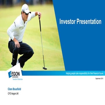 Aegon business update