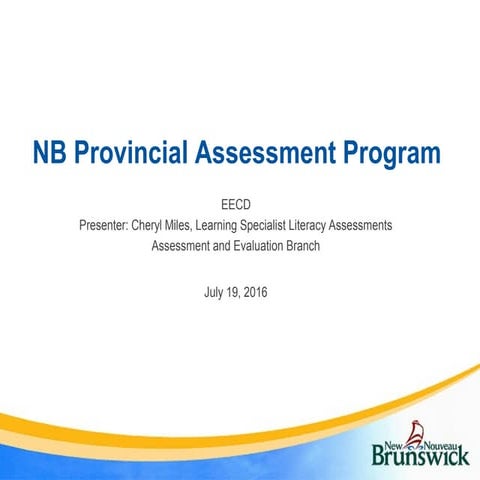 NB Provincial Assessment Program