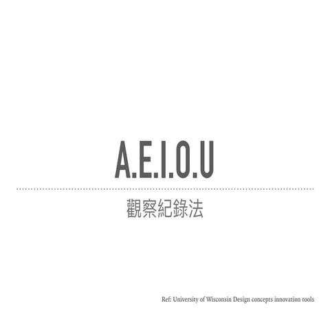 AEIOU 設計工具