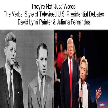 Verbal Style of Televised U.S. Presidential Debates