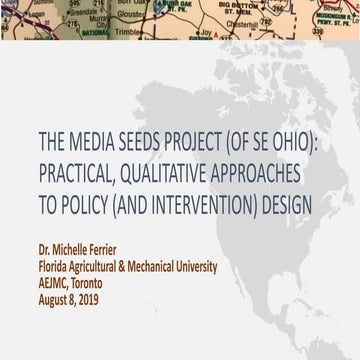 Examining Media Deserts in SE Ohio: A student-centered approach