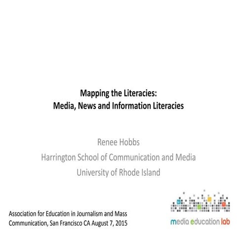 Mapping the Literacies: Media, News, Information 