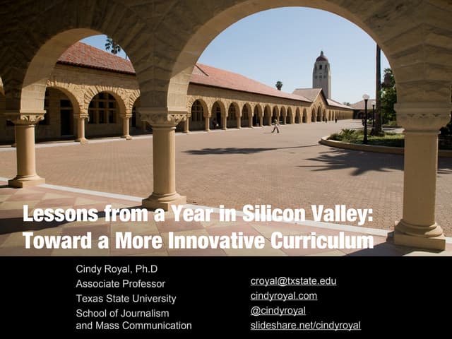 Toward a More Innovative Curriculum