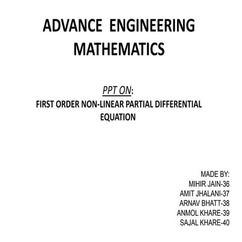 Advance engineering mathematics