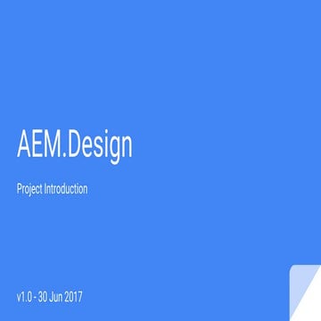 AEM.Design - Project Introduction | PPT