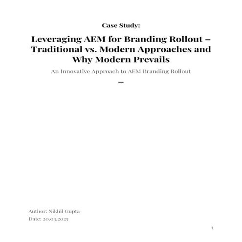 AEM Branding Rollout: How to Minimize Downtime & Improve Efficiency