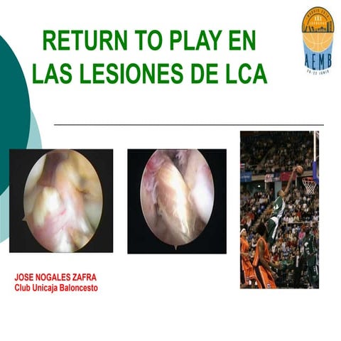 AEMB Return to play en las lesiones de lca