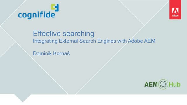 Effective Searching by Dominik Kornas