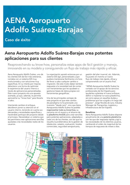Aena Aeropuerto Adolfo Suárez-Barajas crea potentes aplicaciones para sus cli...