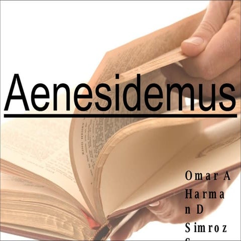 Aenesidemus The Philosopher