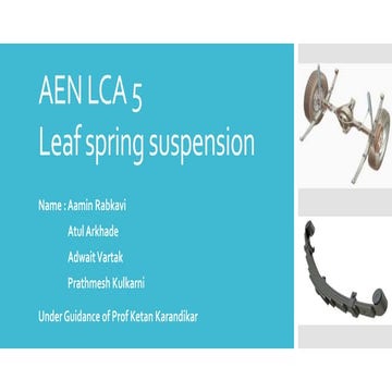 Leaf Spring Suspension in detail