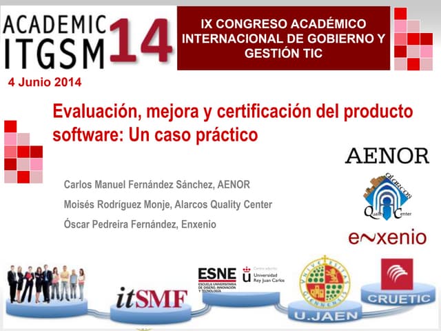 ITGSM 2014 - Evaluación, mejora y c...