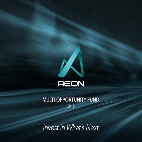 Aeon Partners Fund Manager : NOAH Impact Fund partners with Aeon to ...