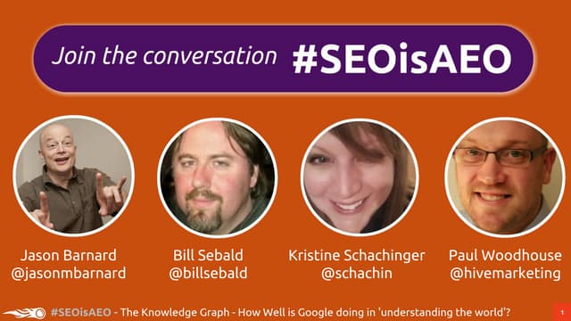 #SEOisAEO: The Knowledge Graph - How Well is Google doing in 'understanding t...