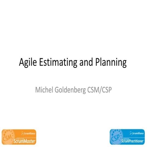 Agile Estimating and Planning