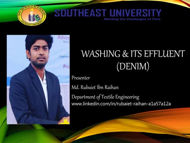 Denim Washing & Its Effluents