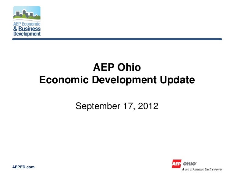 AEP Ohio Economic Development Update