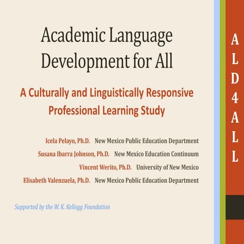 ALD4ALL Team Presents at AERA 2015