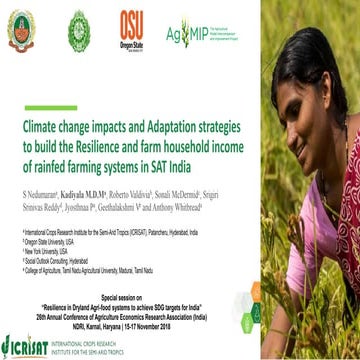 Climate change impacts and Adaptation strategies to build the ...