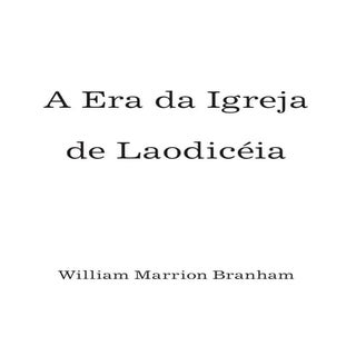 A era da igreja de laodicéia