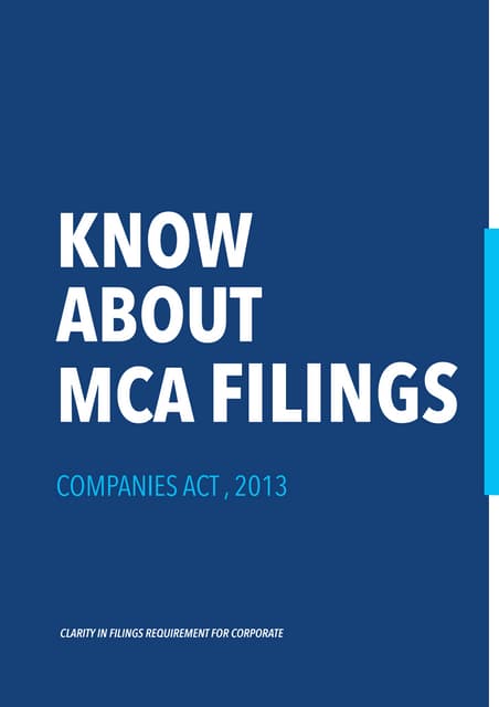 Easy Guide to Understanding MCA Master Data | PPTX