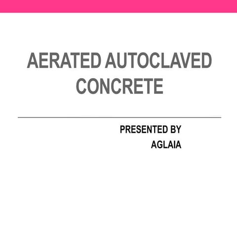 Aerated autoclaved-concrete