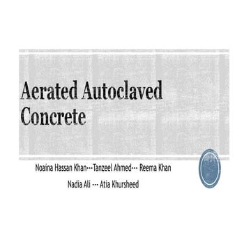 Aerated autoclaved concrete