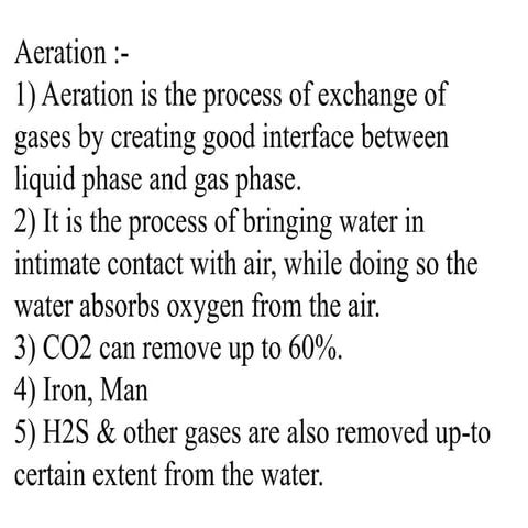 Aeration for Water Treatment.ppt