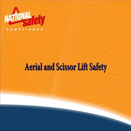 Aerial and scissor lift safety