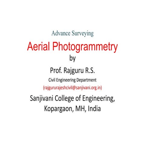 Aerial photogrammetry  05