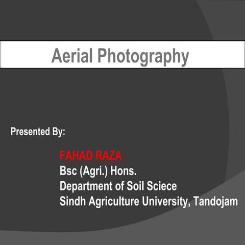 Aerial photography